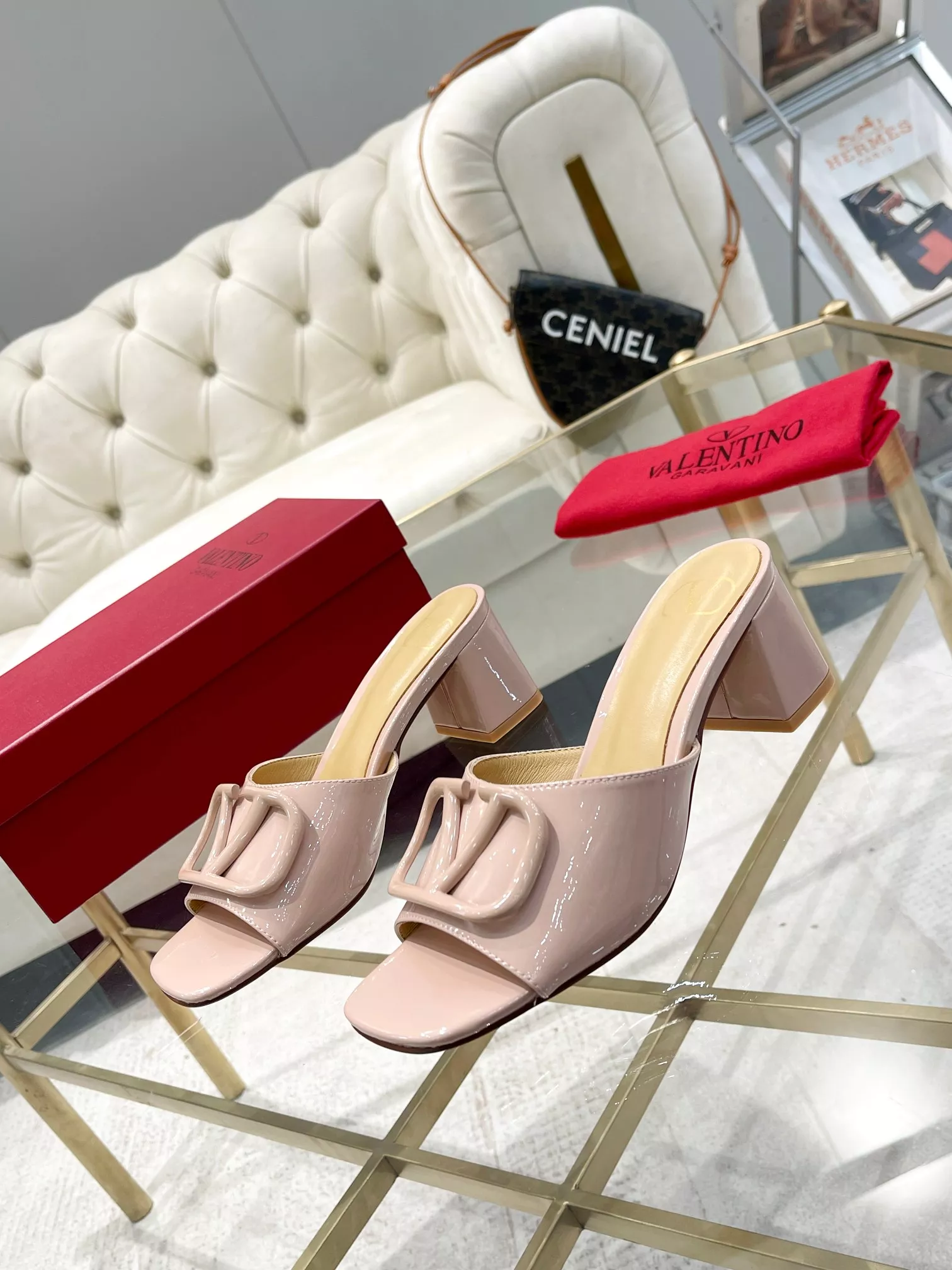 Vibrant 6153 Valentino Slippers For Women