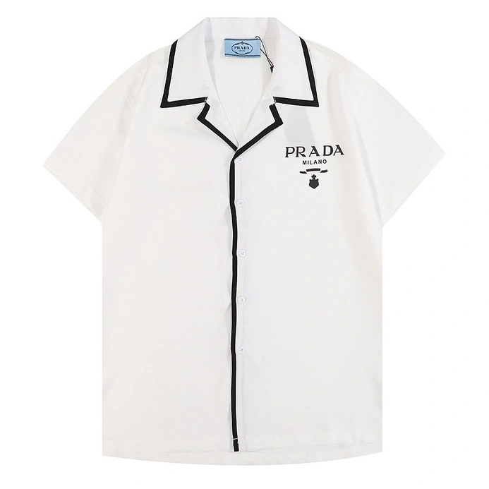 Vibrant 6243 Prada Shirts Short Sleeved For Men