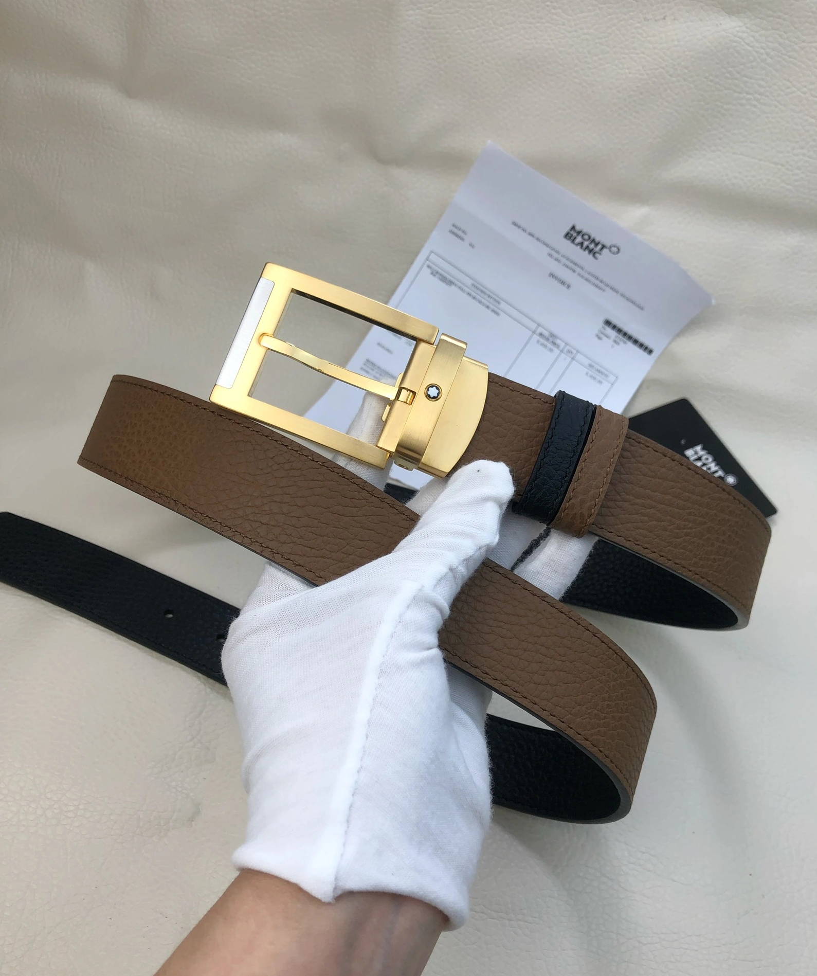 Vibrant 6263 Montblanc AAA Quality Belts For Men