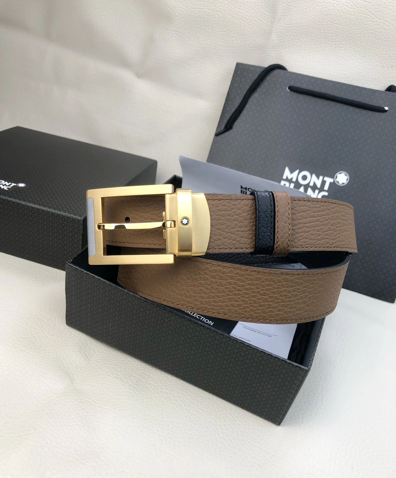Vibrant 6263 Montblanc AAA Quality Belts For Men