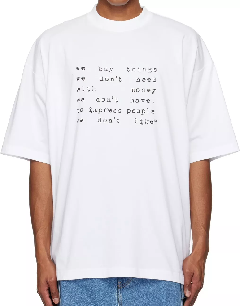 Vibrant 6403 VETEMENTS T-Shirts Short Sleeved For Unisex