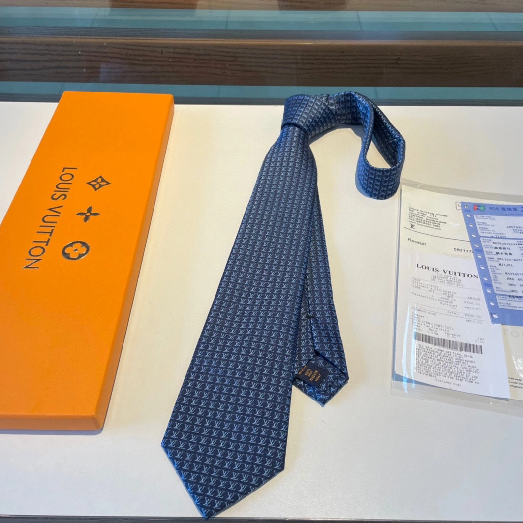 Vibrant 6547 Louis Vuitton LV Necktie For Men