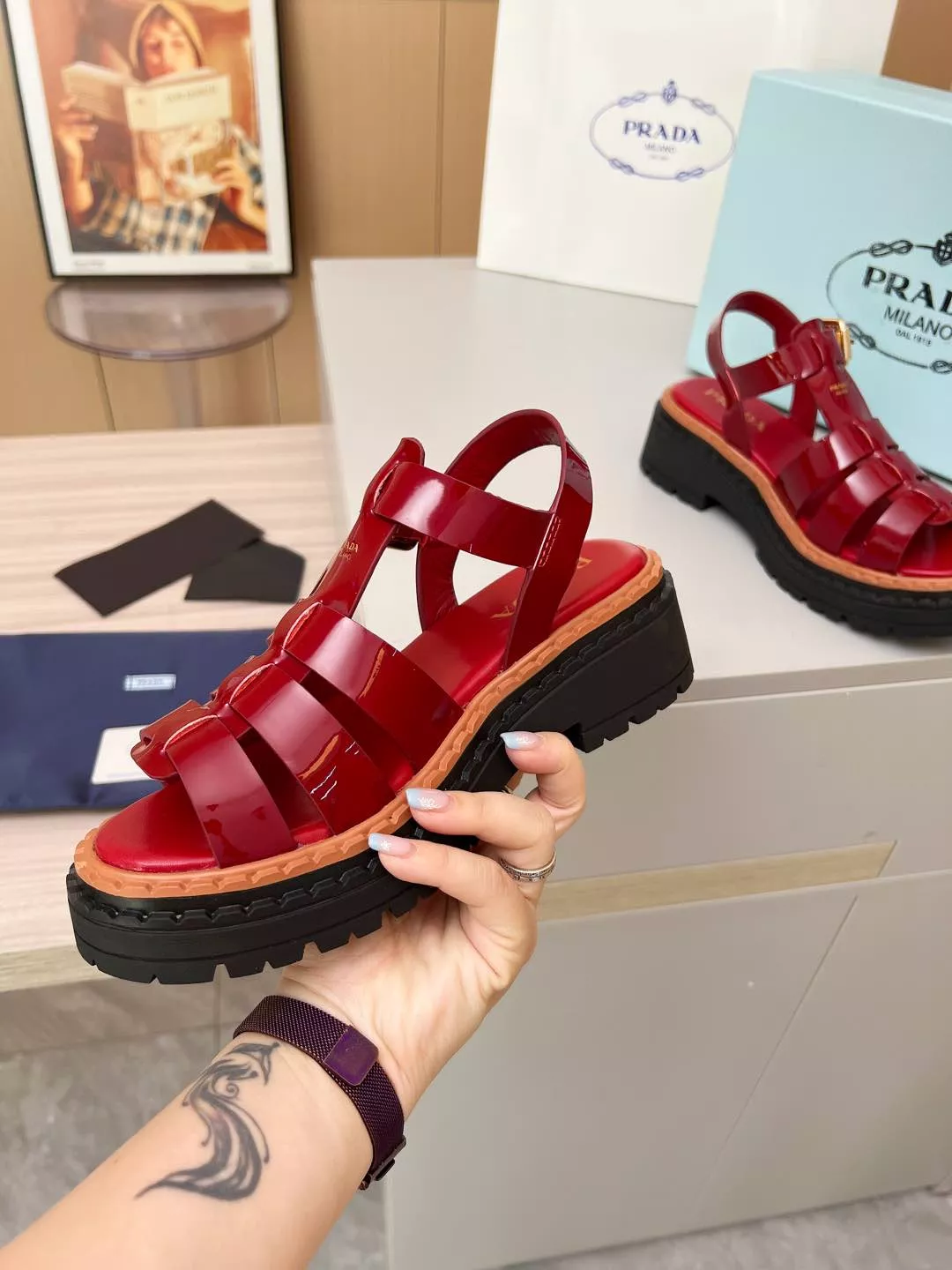 Vibrant 6618 Prada Sandal For Women
