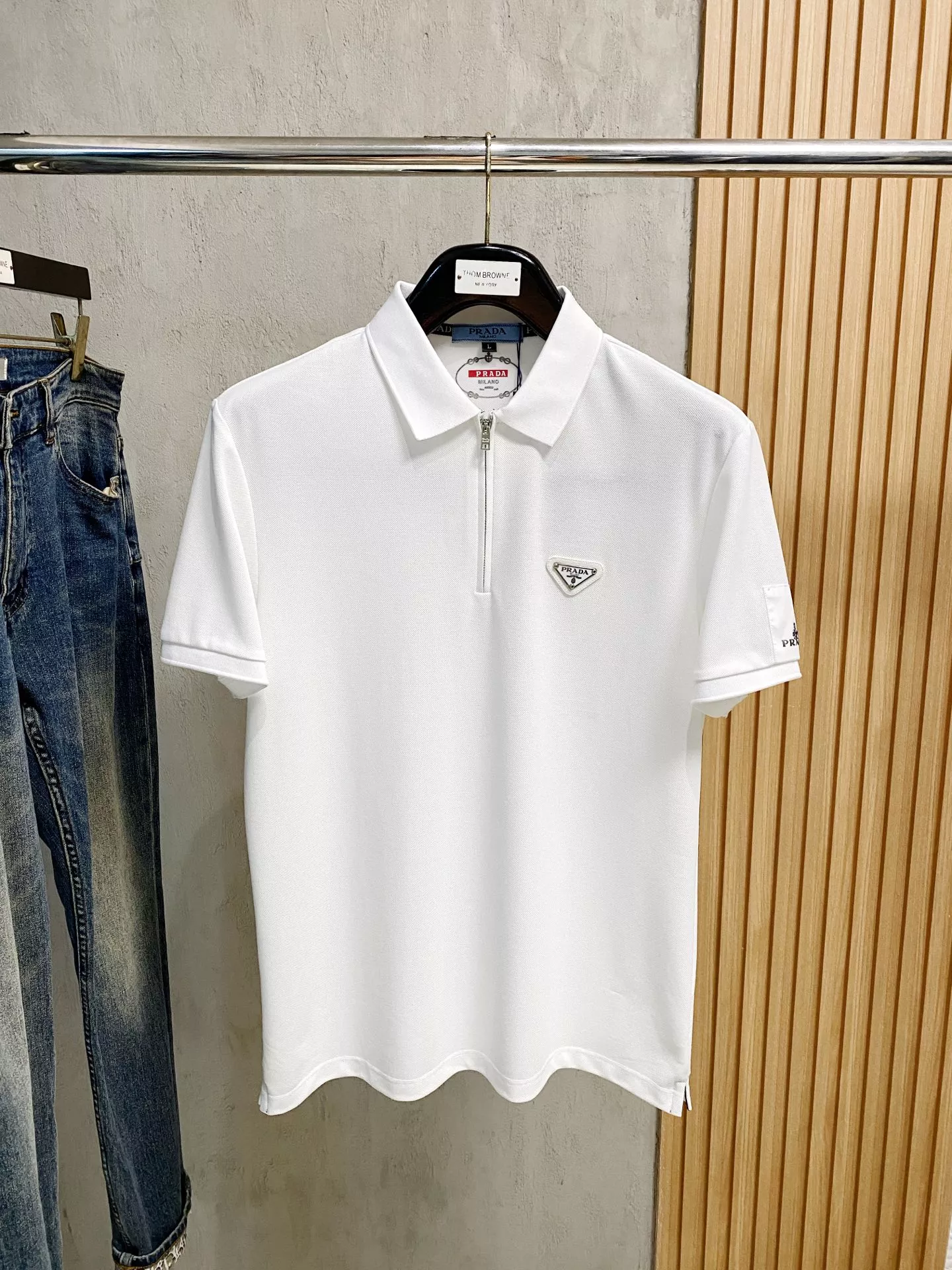 Vibrant 7008 Prada T-Shirts Short Sleeved For Men