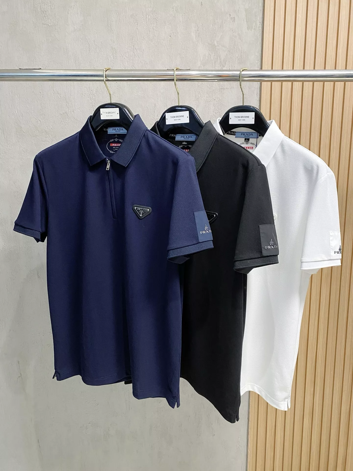 Vibrant 7008 Prada T-Shirts Short Sleeved For Men