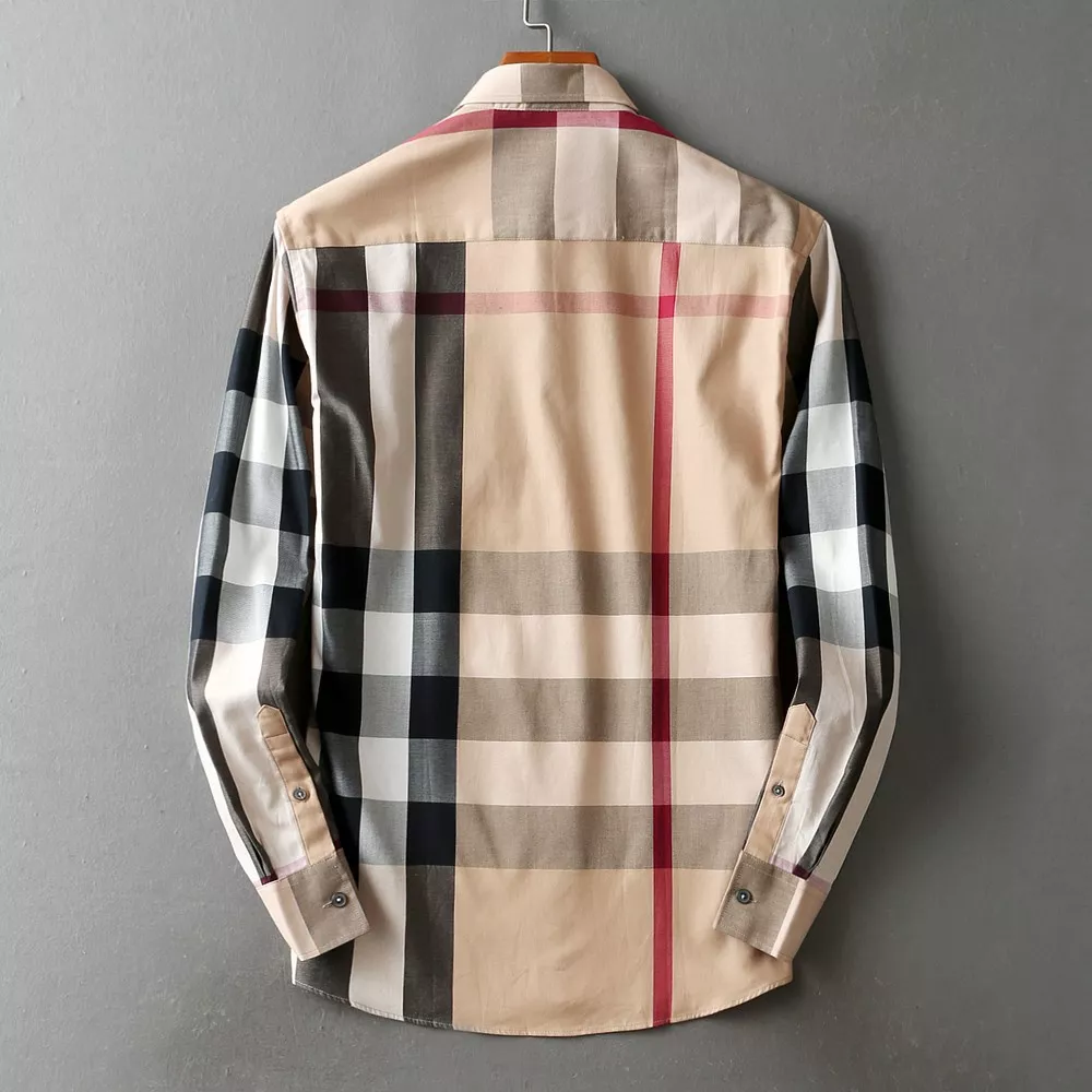 Vibrant 7060 Burberry Shirts Long Sleeved For Men