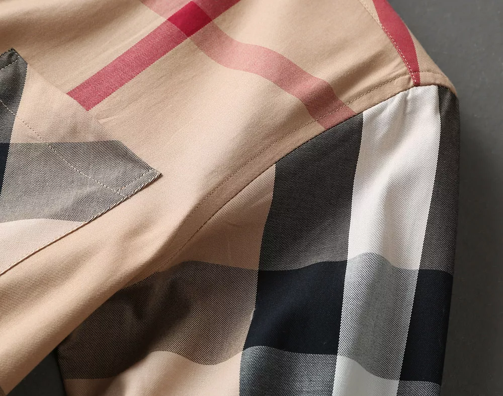Vibrant 7060 Burberry Shirts Long Sleeved For Men