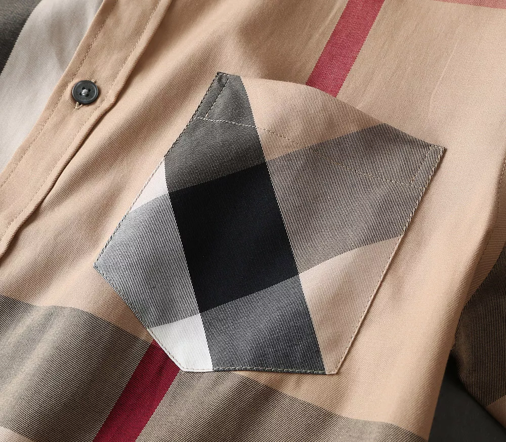 Vibrant 7060 Burberry Shirts Long Sleeved For Men