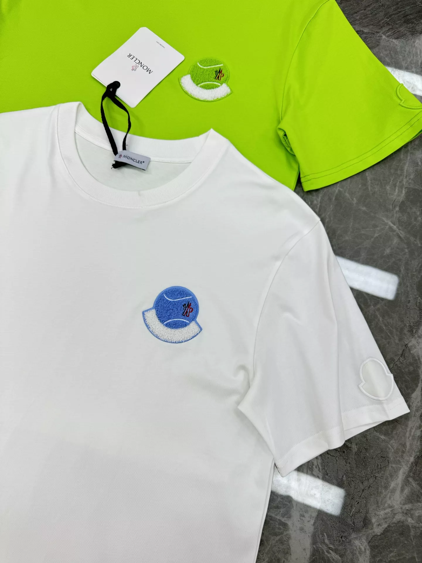 Vibrant 7644 Moncler T-Shirts Short Sleeved For Men
