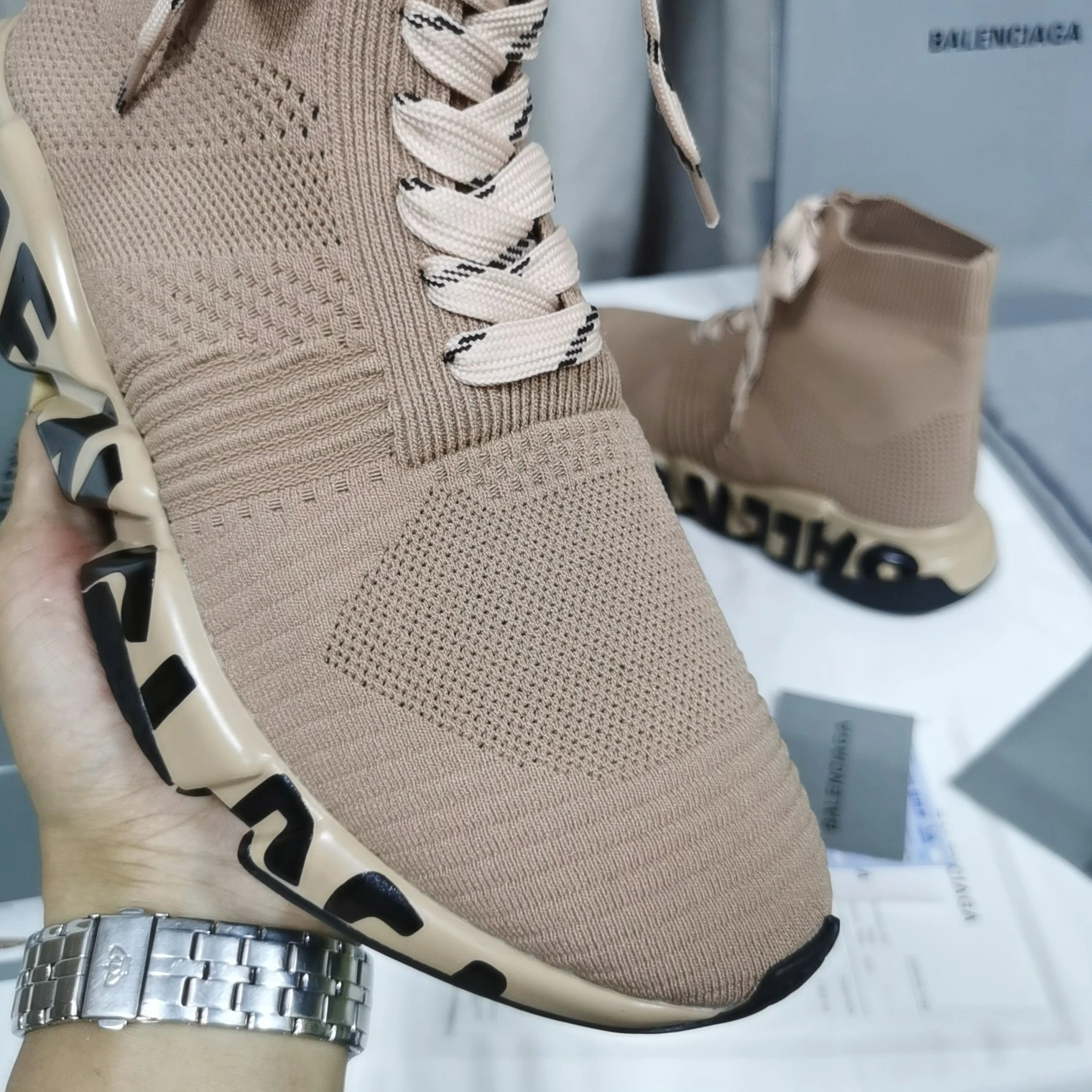 Vibrant 7811 Balenciaga Boots For Men