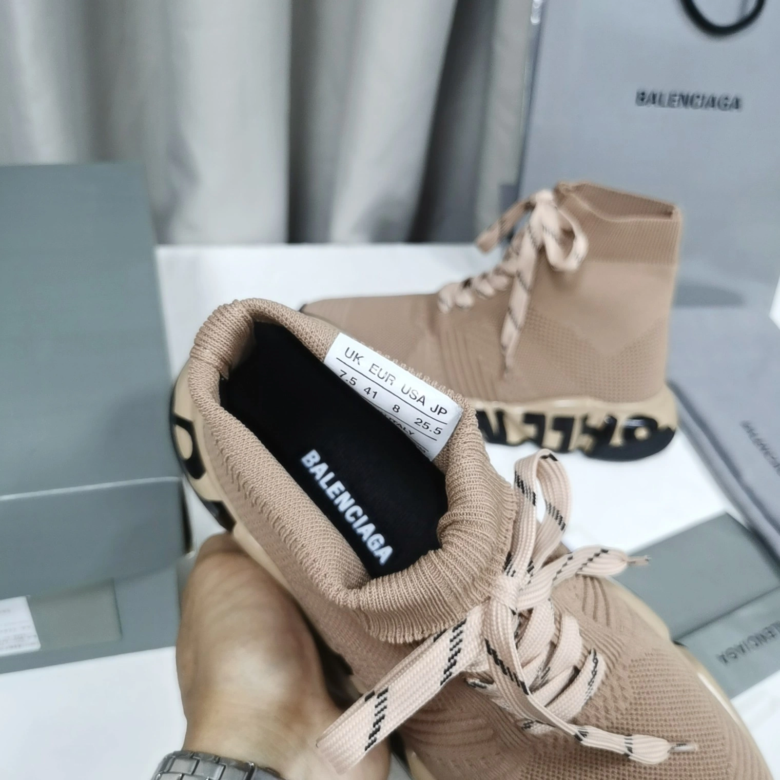 Vibrant 7811 Balenciaga Boots For Men
