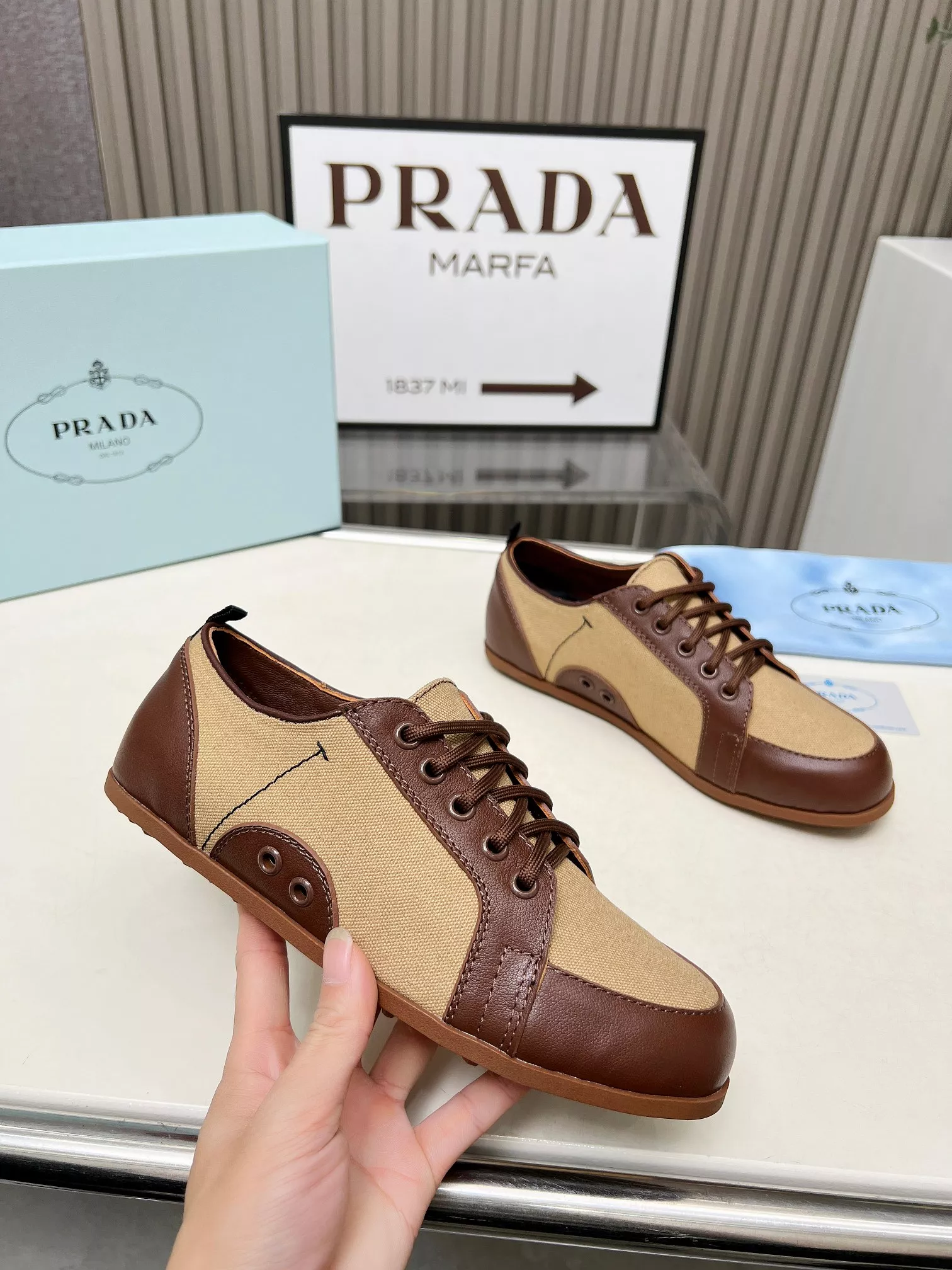 Vibrant 8036 Prada Casual Shoes For Women