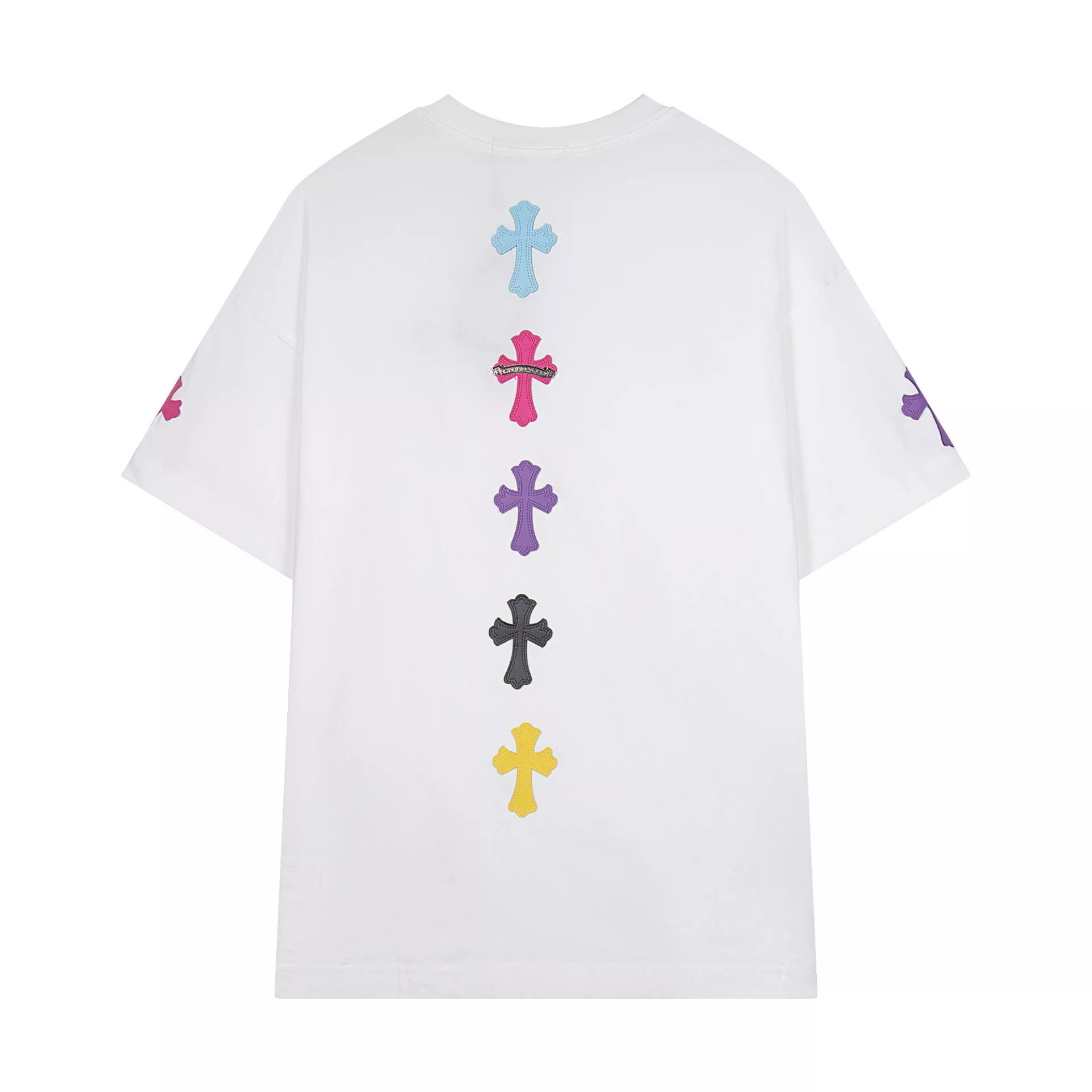 Vibrant 8089 Chrome Hearts T-Shirts Short Sleeved For Unisex