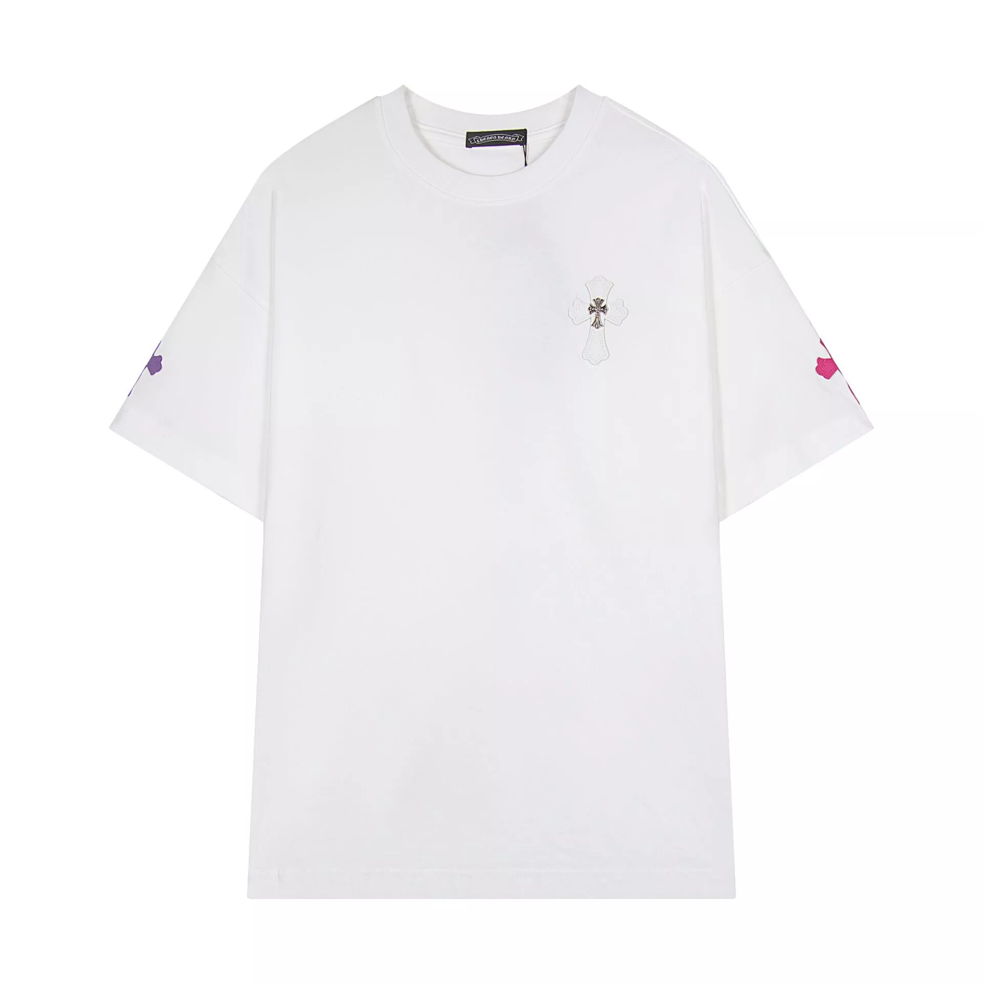 Vibrant 8089 Chrome Hearts T-Shirts Short Sleeved For Unisex