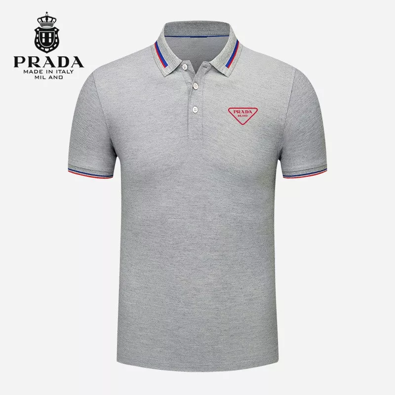 Vibrant 8539 Prada T-Shirts Short Sleeved For Men