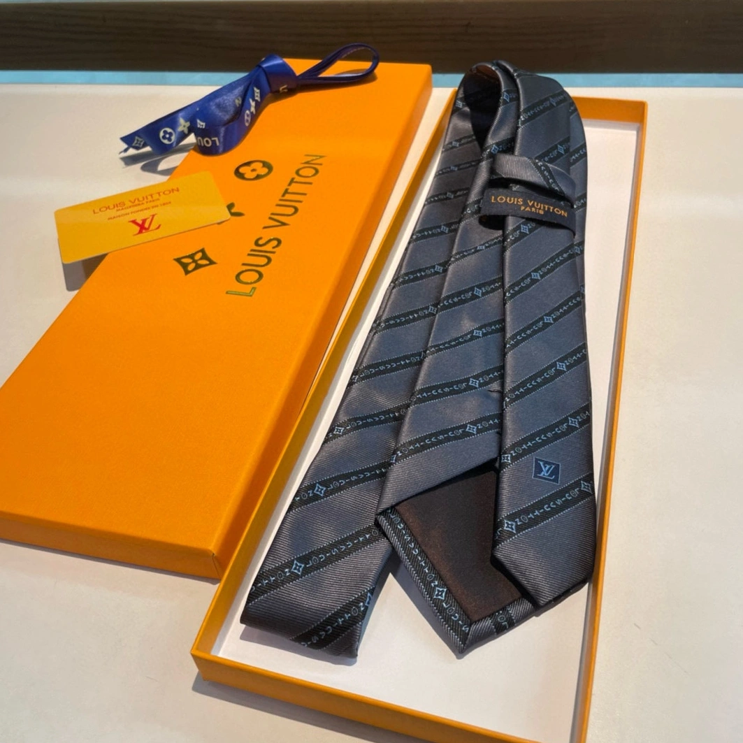 Vibrant 9050 Louis Vuitton LV Necktie For Men