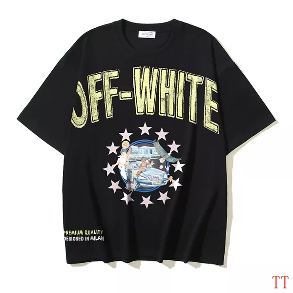 Vibrant 9147 Off-White T-Shirts Short Sleeved For Unisex
