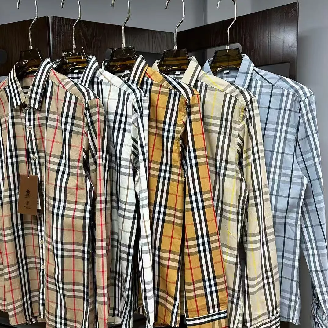 Vibrant 9235 Burberry Shirts Long Sleeved For Men