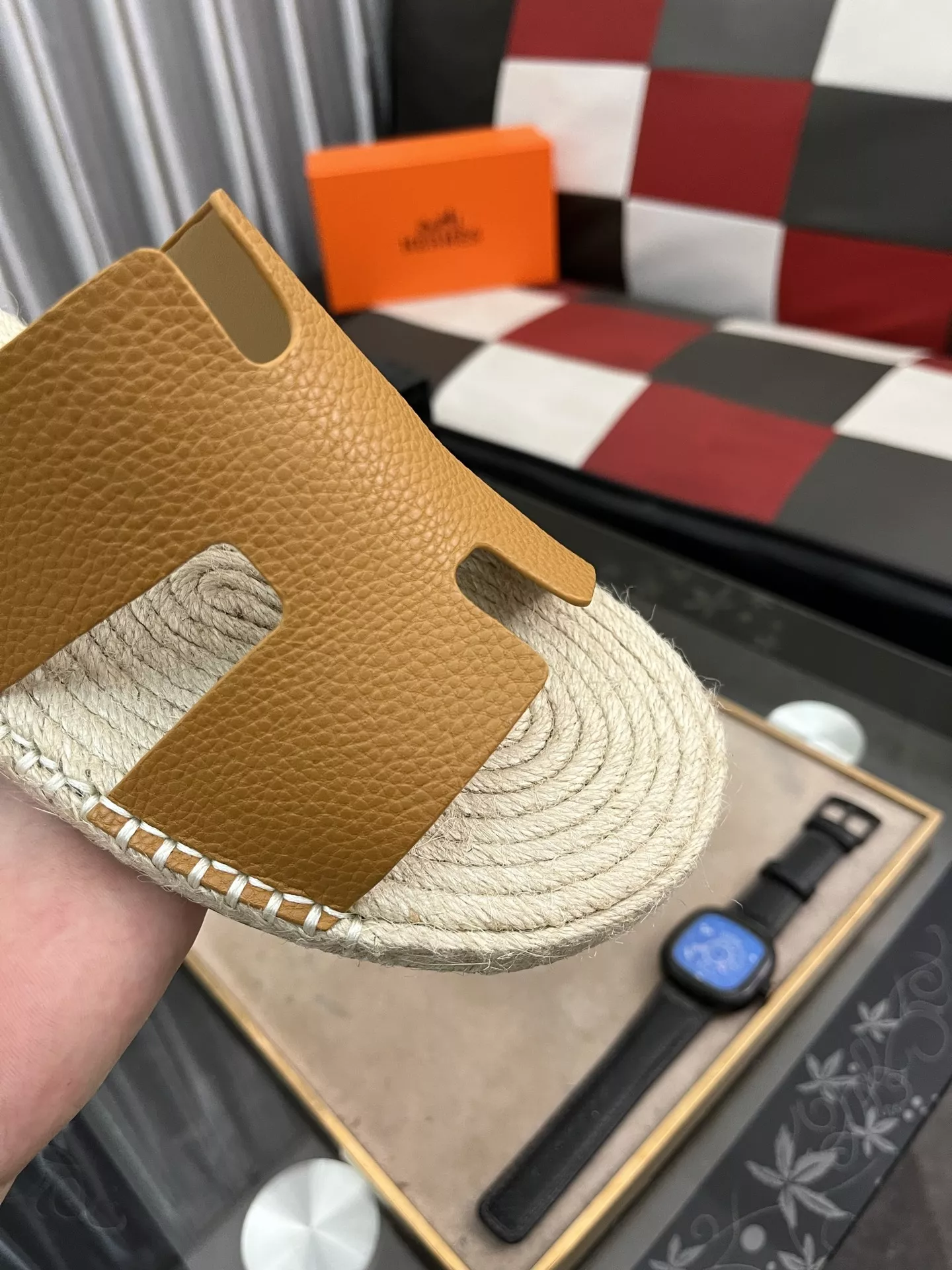 Vibrant 9438 Hermes Slippers For Men