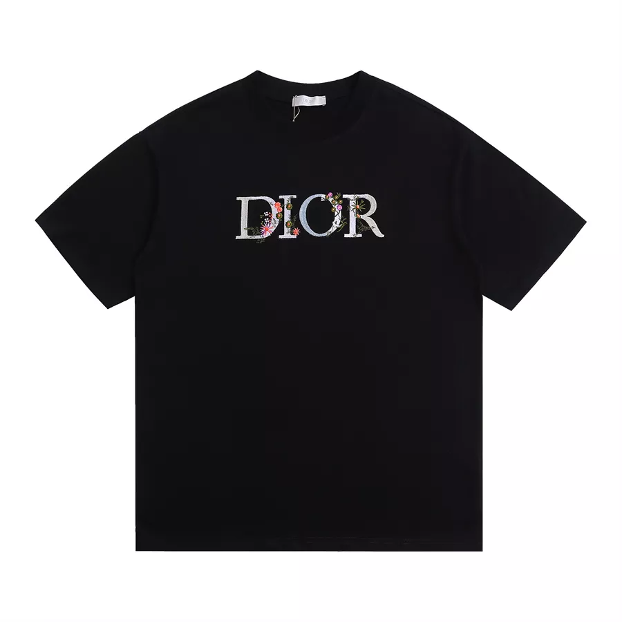 Vibrant 9666 Christian Dior T-Shirts Short Sleeved For Unisex