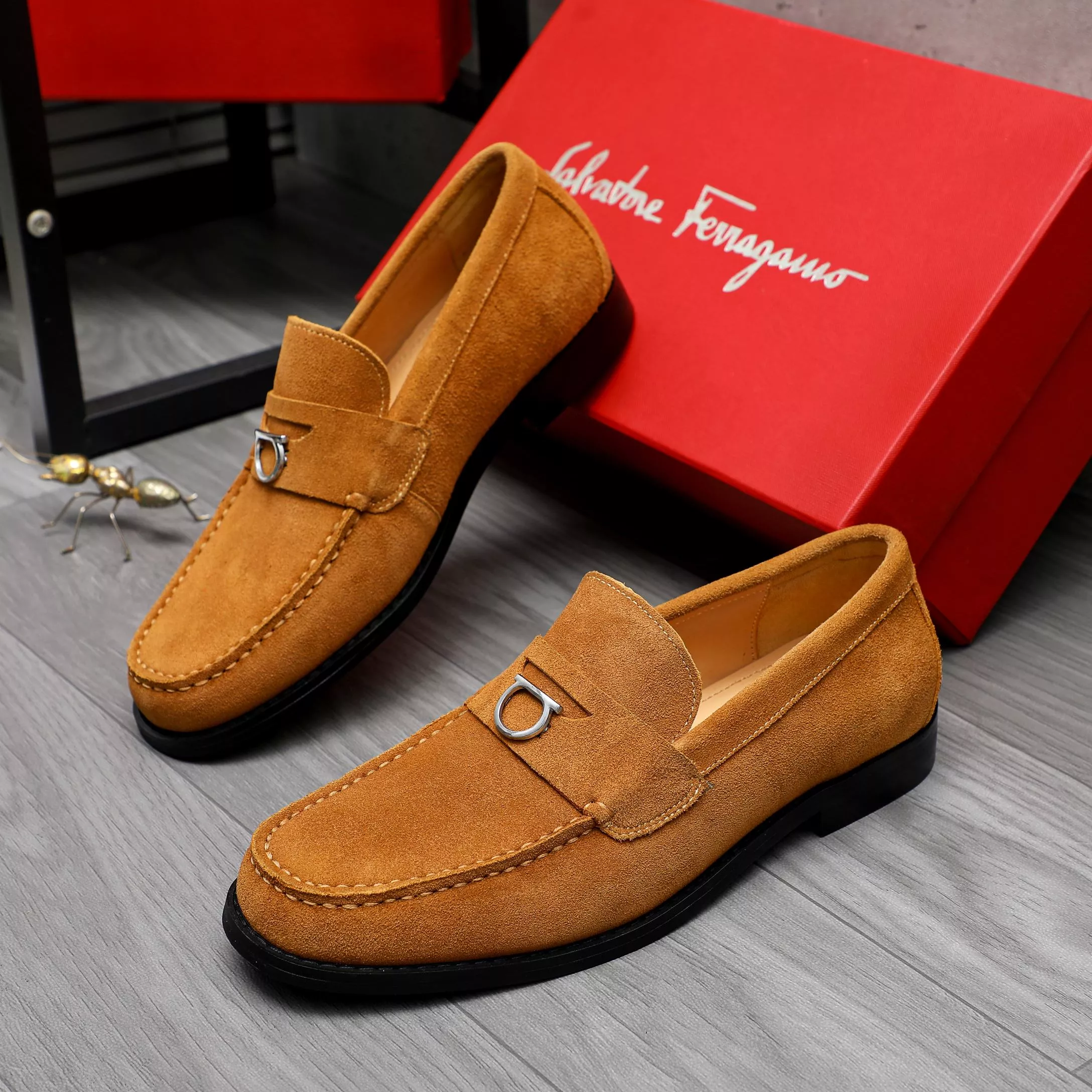 WellDesigned 1405 Salvatore Ferragamo Leather Shoes For Men