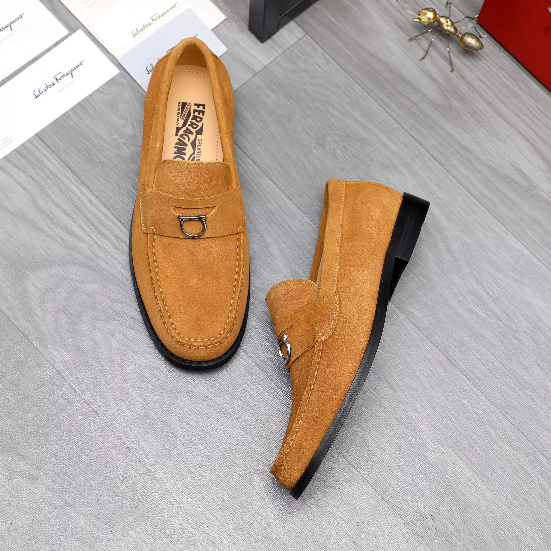 WellDesigned 1405 Salvatore Ferragamo Leather Shoes For Men