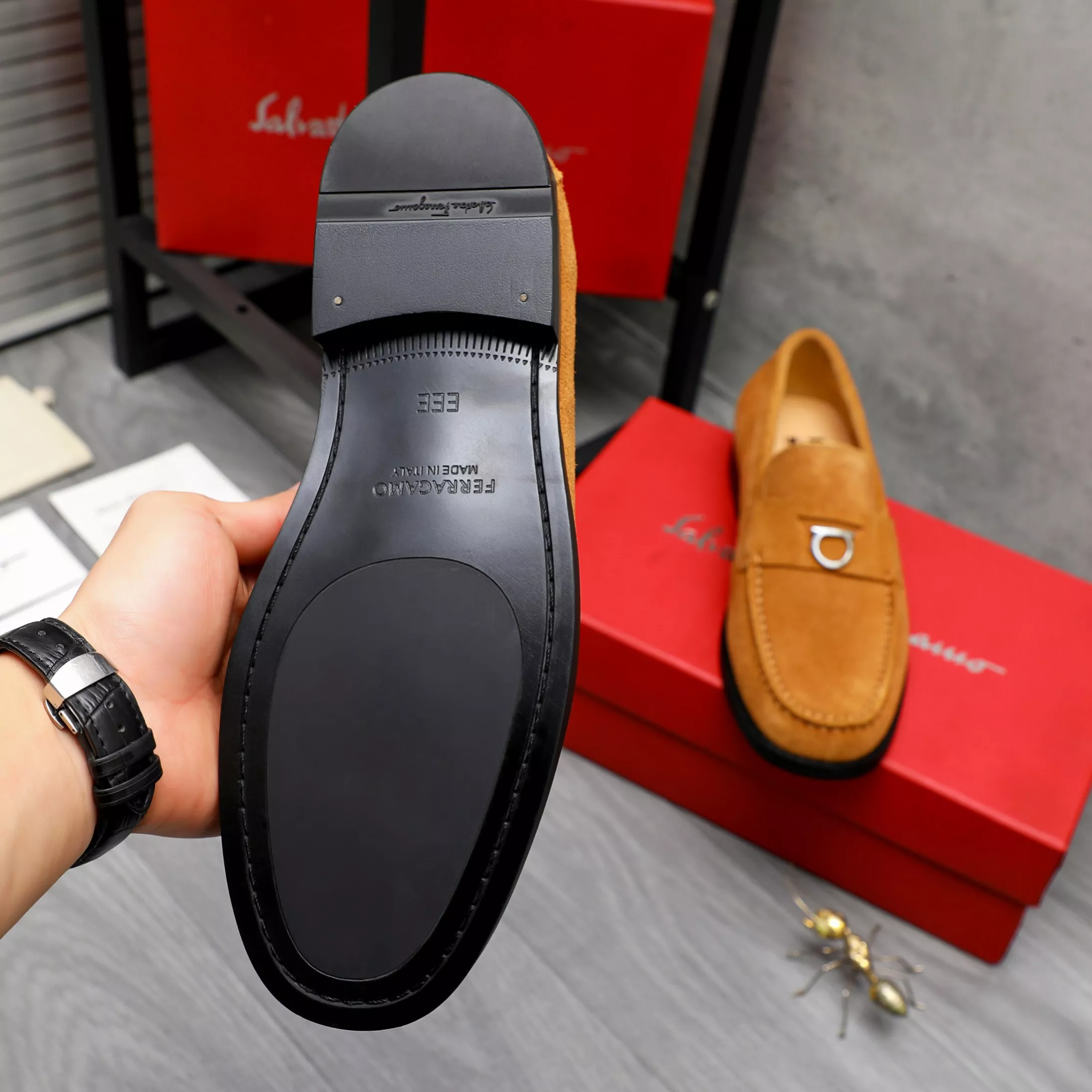 WellDesigned 1405 Salvatore Ferragamo Leather Shoes For Men