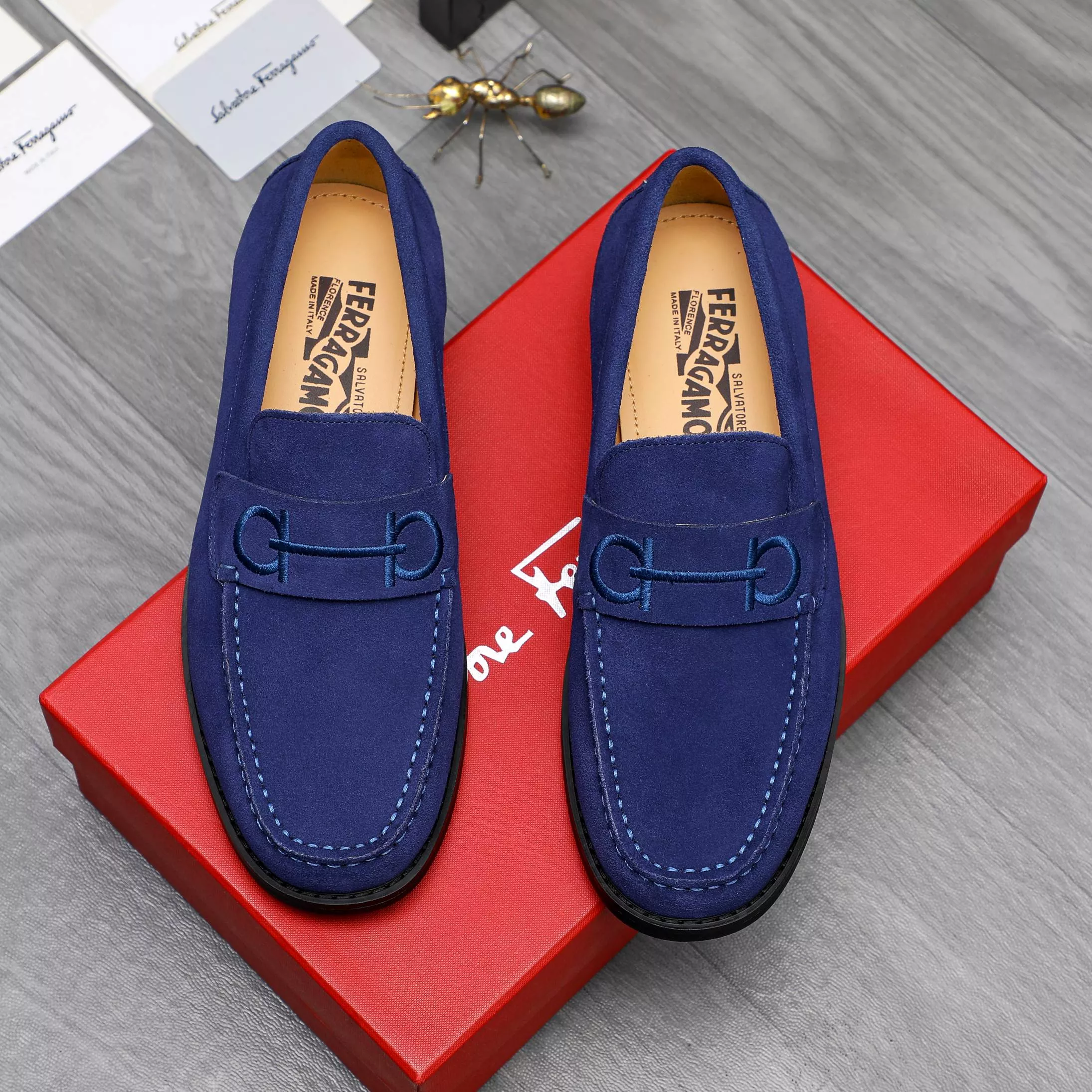 WellDesigned 1928 Salvatore Ferragamo Leather Shoes For Men