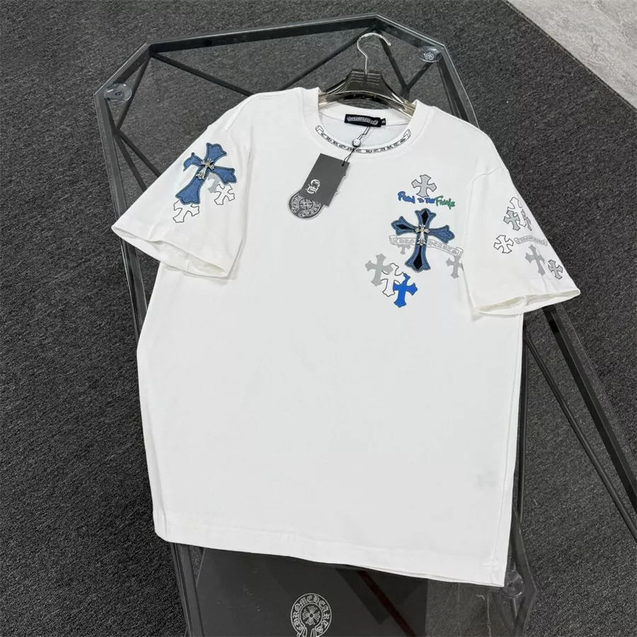 WellDesigned 3719 Chrome Hearts T-Shirts Short Sleeved For Unisex