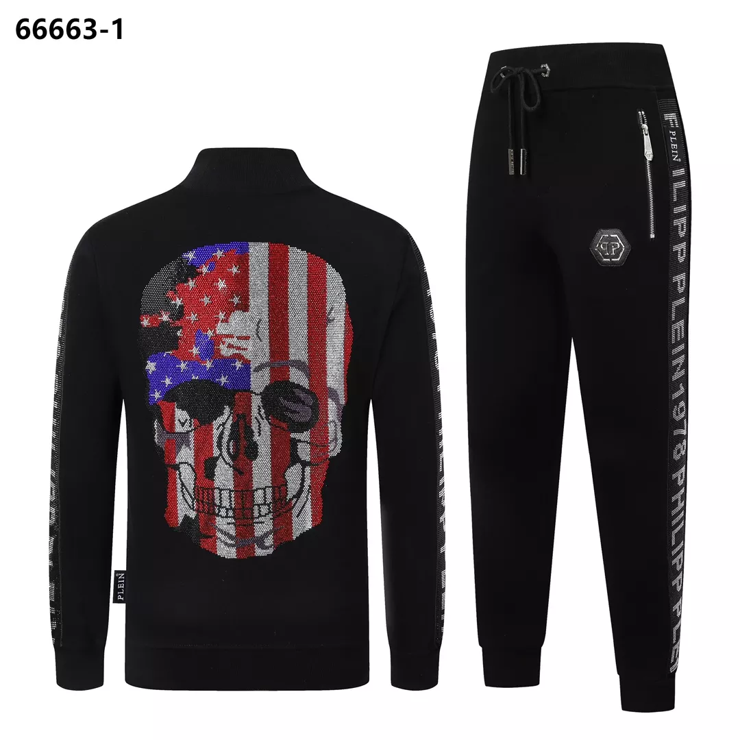 WellDesigned 6081 Philipp Plein PP Tracksuits Long Sleeved For Men