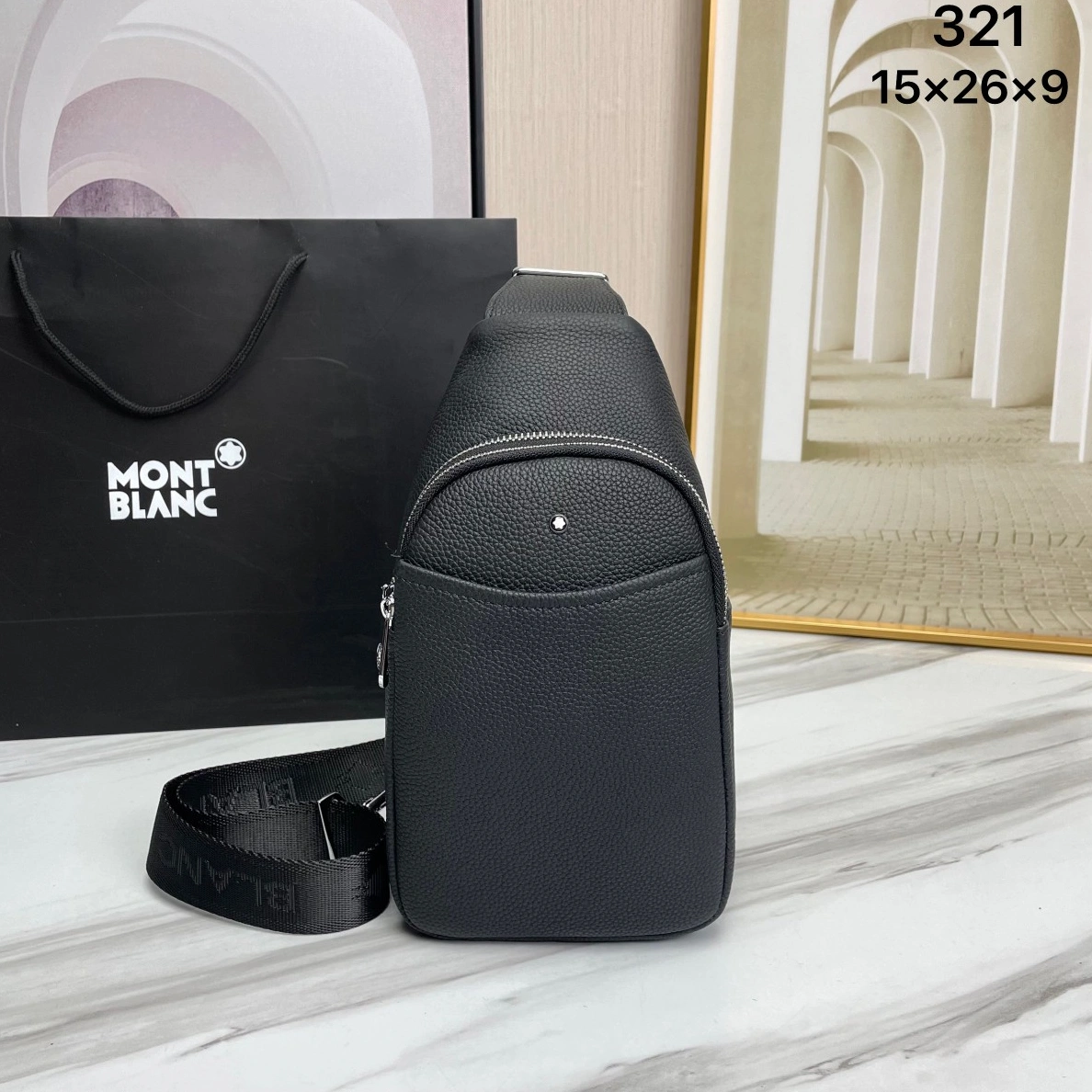 WellDesigned 6109 Mont Blanc AAA Man Messenger Bags