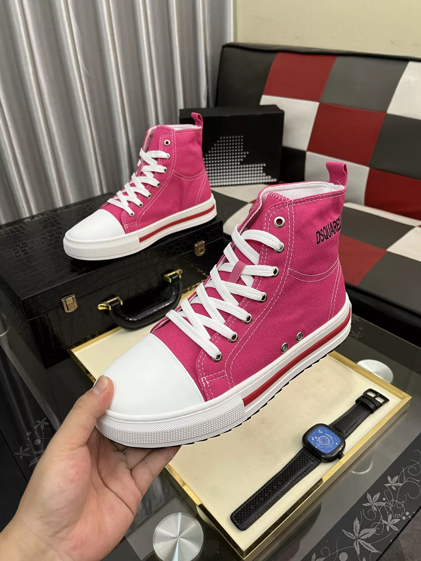 WellDesigned 7219 Dsquared High Tops Shoes For Men
