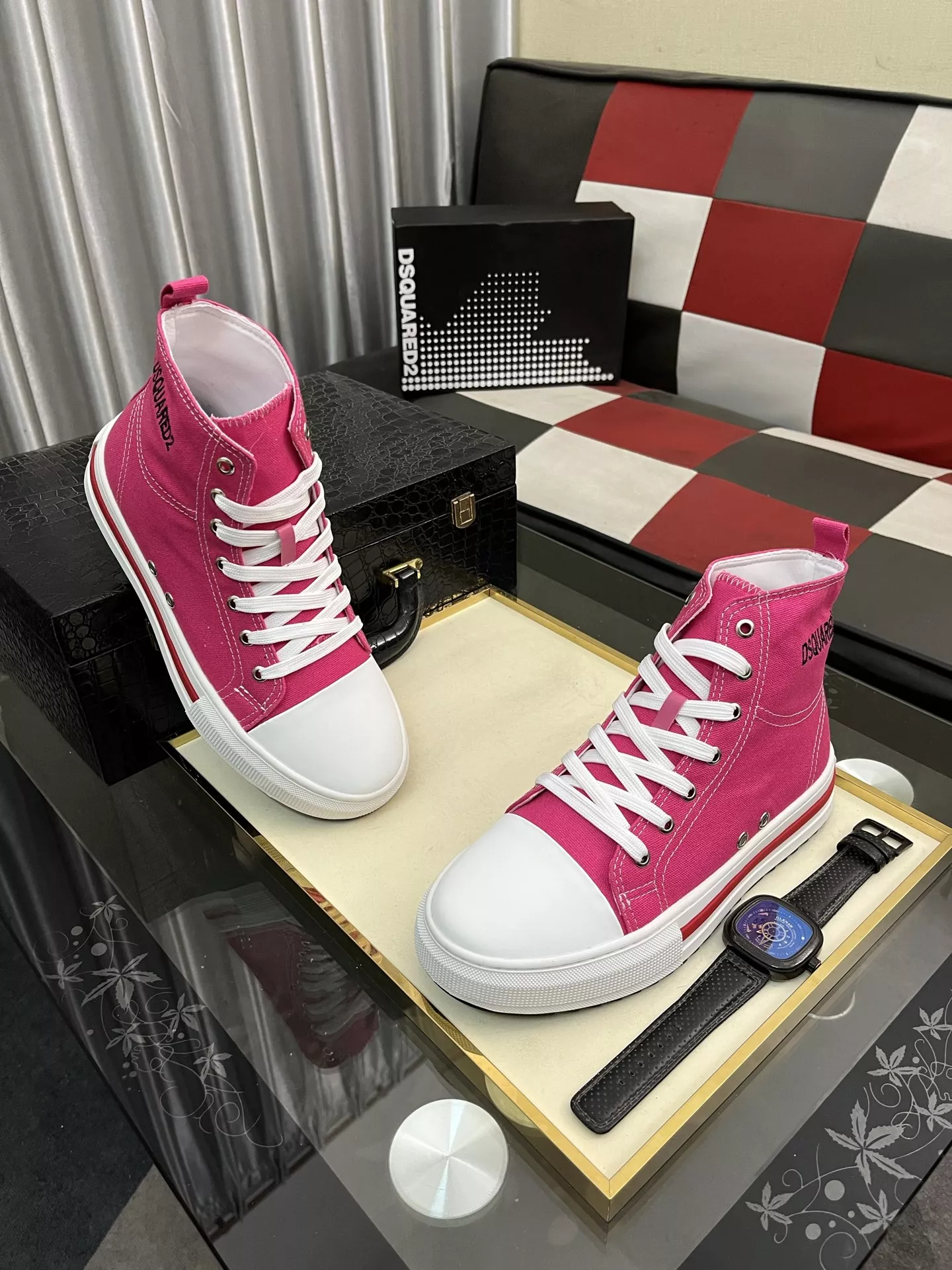 WellDesigned 7219 Dsquared High Tops Shoes For Men