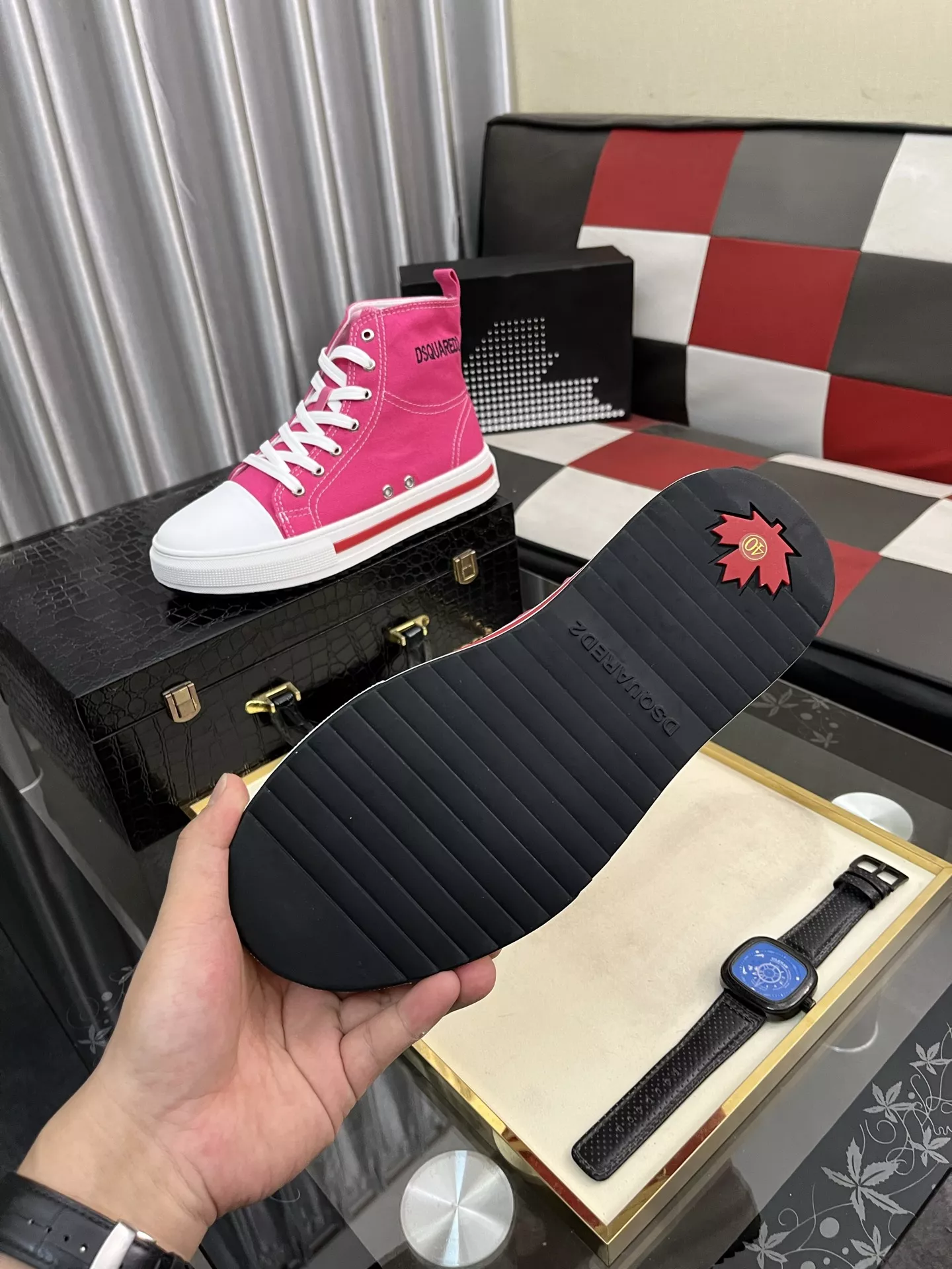 WellDesigned 7219 Dsquared High Tops Shoes For Men