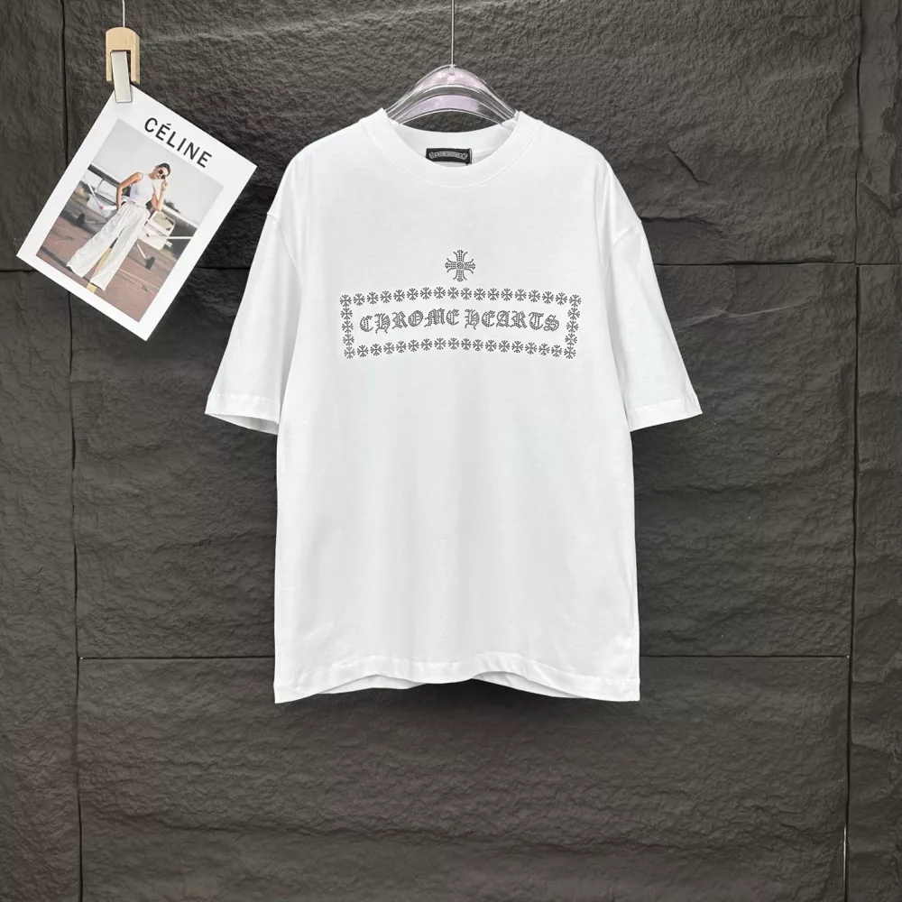 WellDesigned 8627 Chrome Hearts T-Shirts Short Sleeved For Unisex