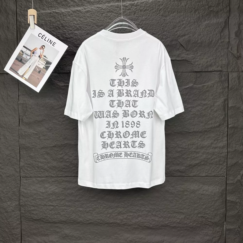 WellDesigned 8627 Chrome Hearts T-Shirts Short Sleeved For Unisex