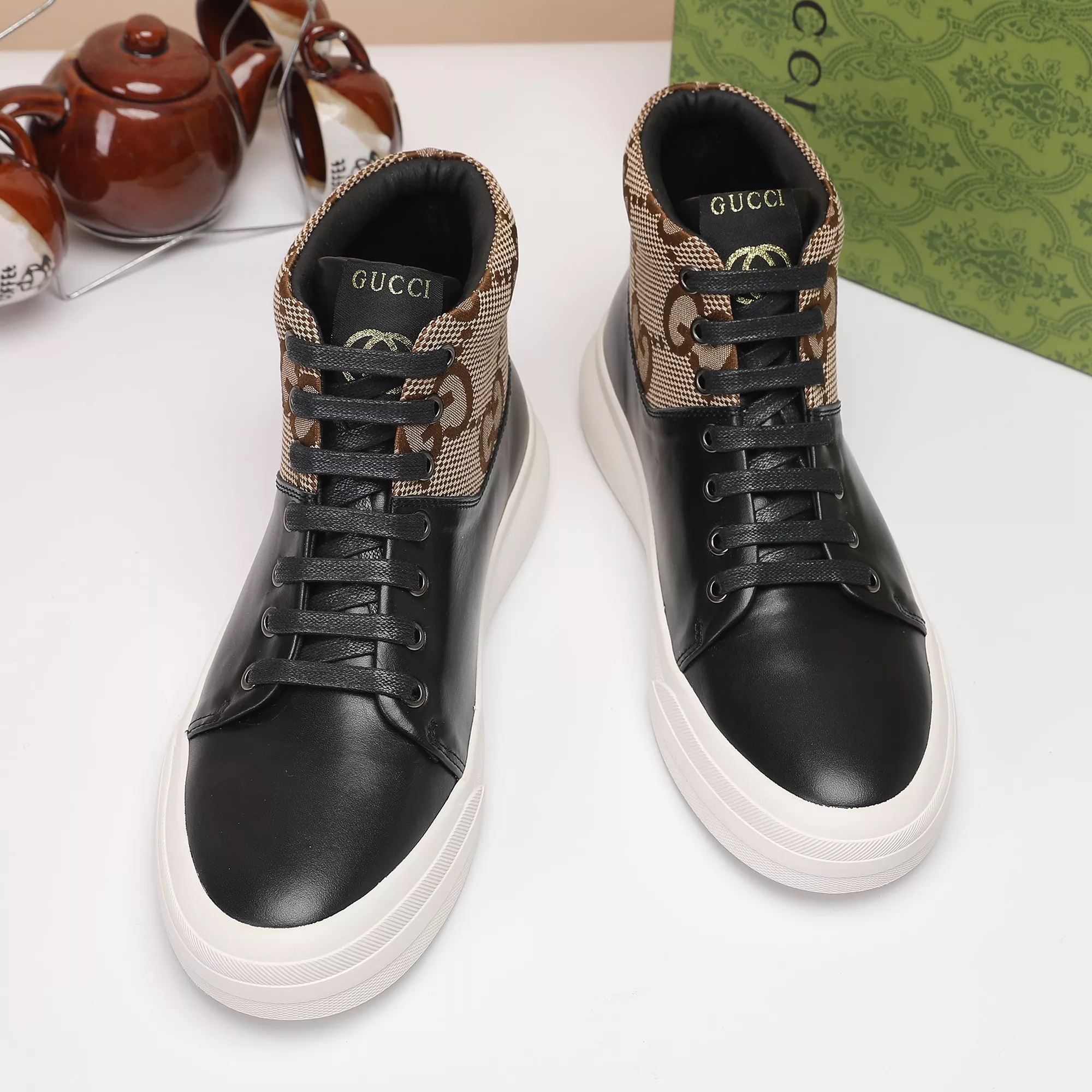 WellDesigned 8654 Gucci High Tops Shoes For Men