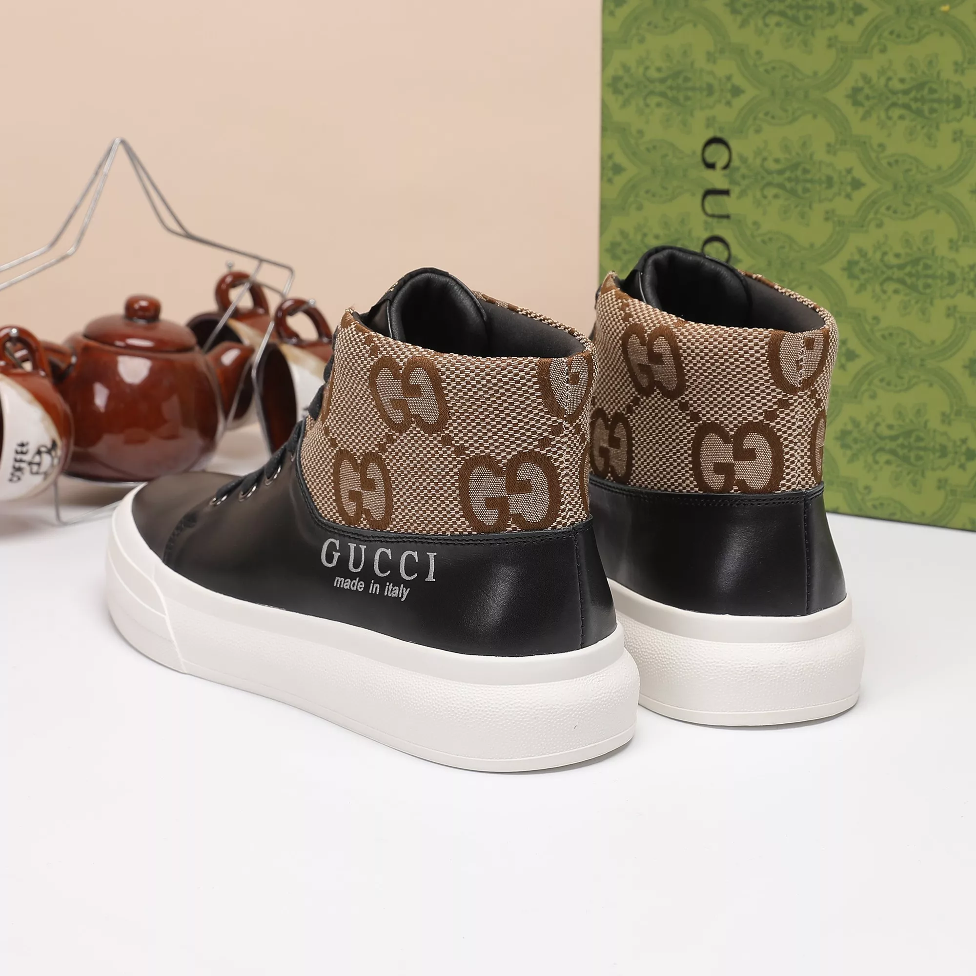 WellDesigned 8654 Gucci High Tops Shoes For Men