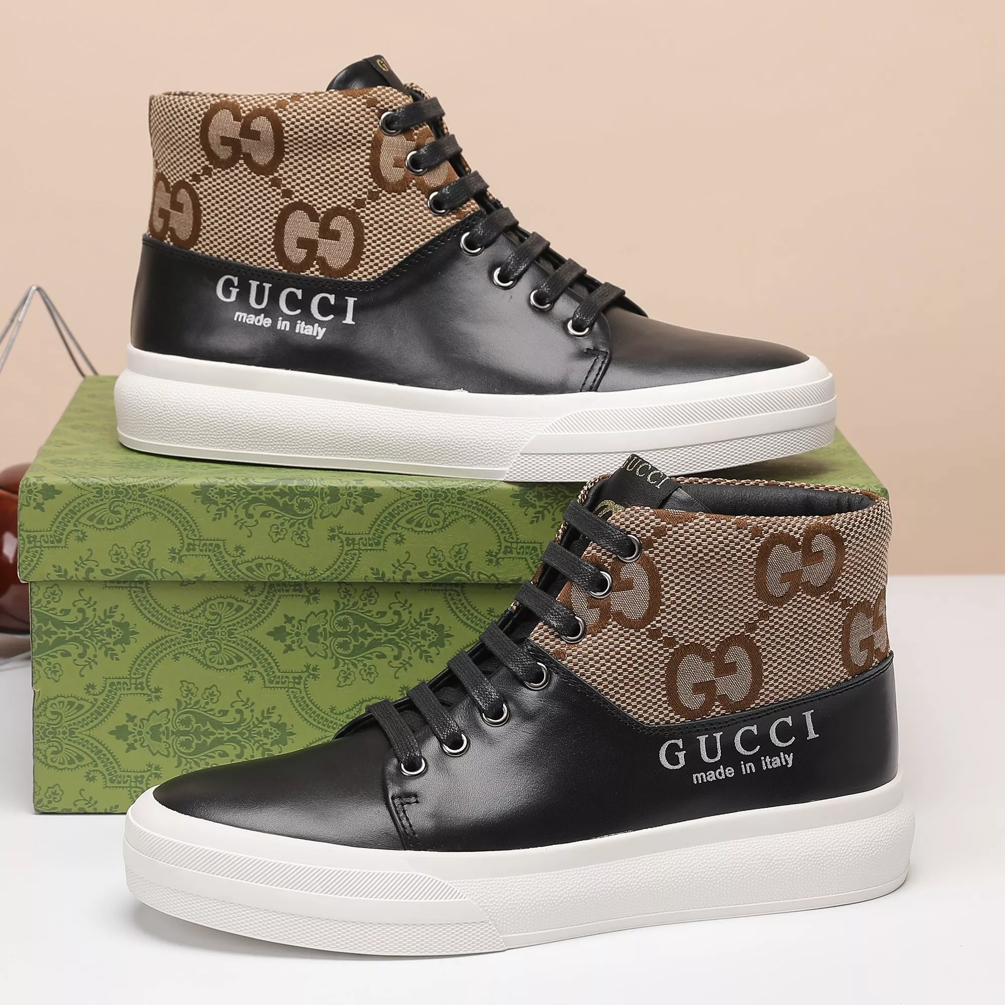 WellDesigned 8654 Gucci High Tops Shoes For Men
