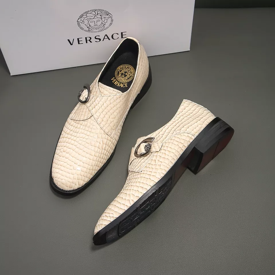 WellDesigned 8962 Versace Leather Shoes For Men