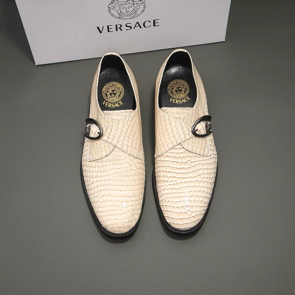 WellDesigned 8962 Versace Leather Shoes For Men