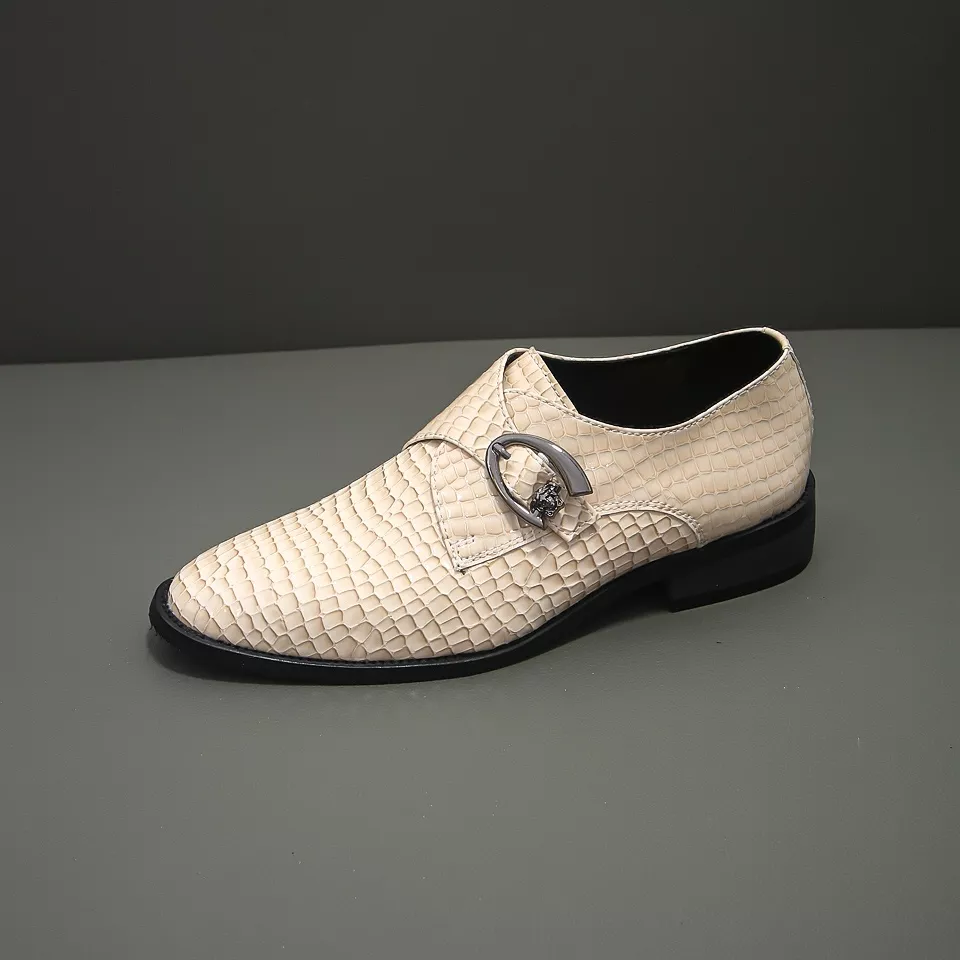 WellDesigned 8962 Versace Leather Shoes For Men