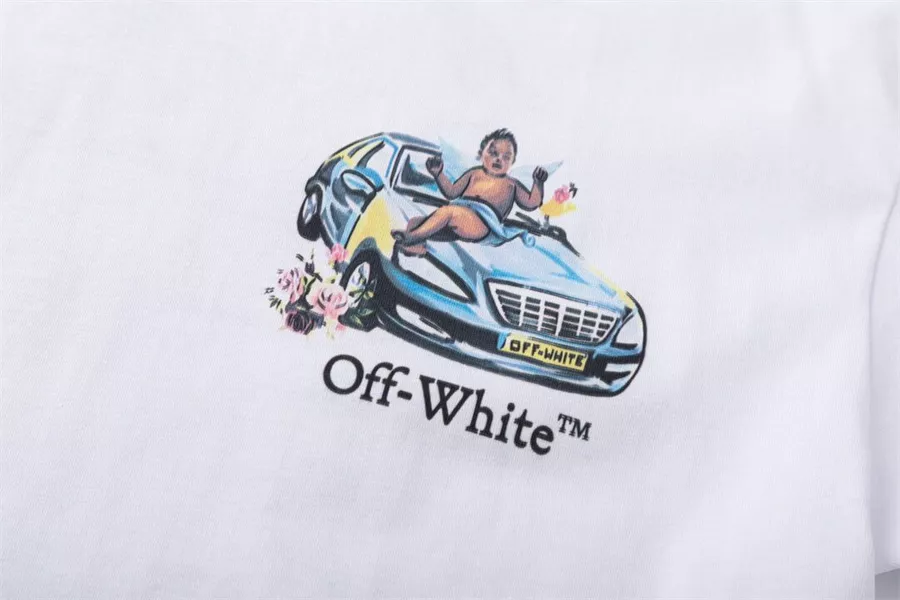 WellDesigned 9837 Off-White T-Shirts Short Sleeved For Unisex