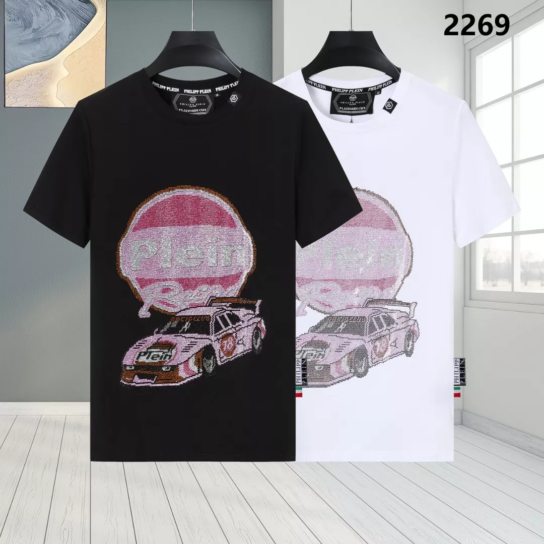 WellDesigned 9973 Philipp Plein PP T-Shirts Short Sleeved For Men