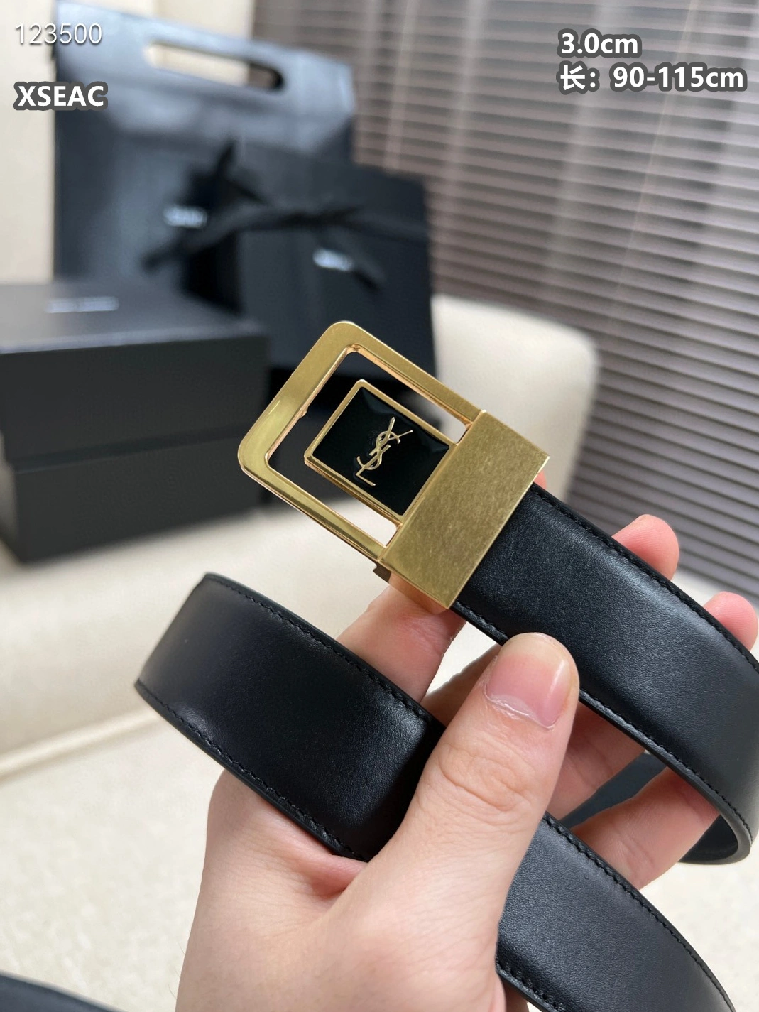 Yves Saint Laurent AAA Quality Belts For Unisex Sleek 1644