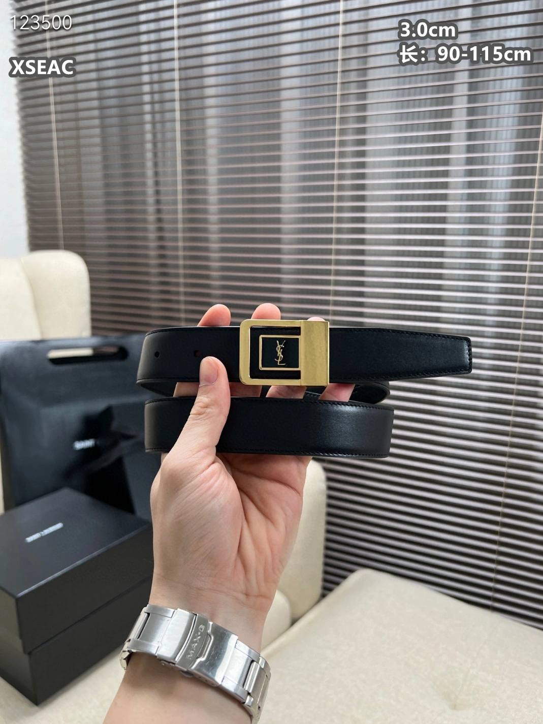 Yves Saint Laurent AAA Quality Belts For Unisex Sleek 1644