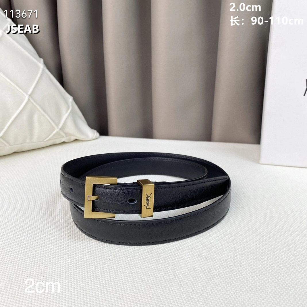 Yves Saint Laurent AAA Quality Belts For Women Sleek 761