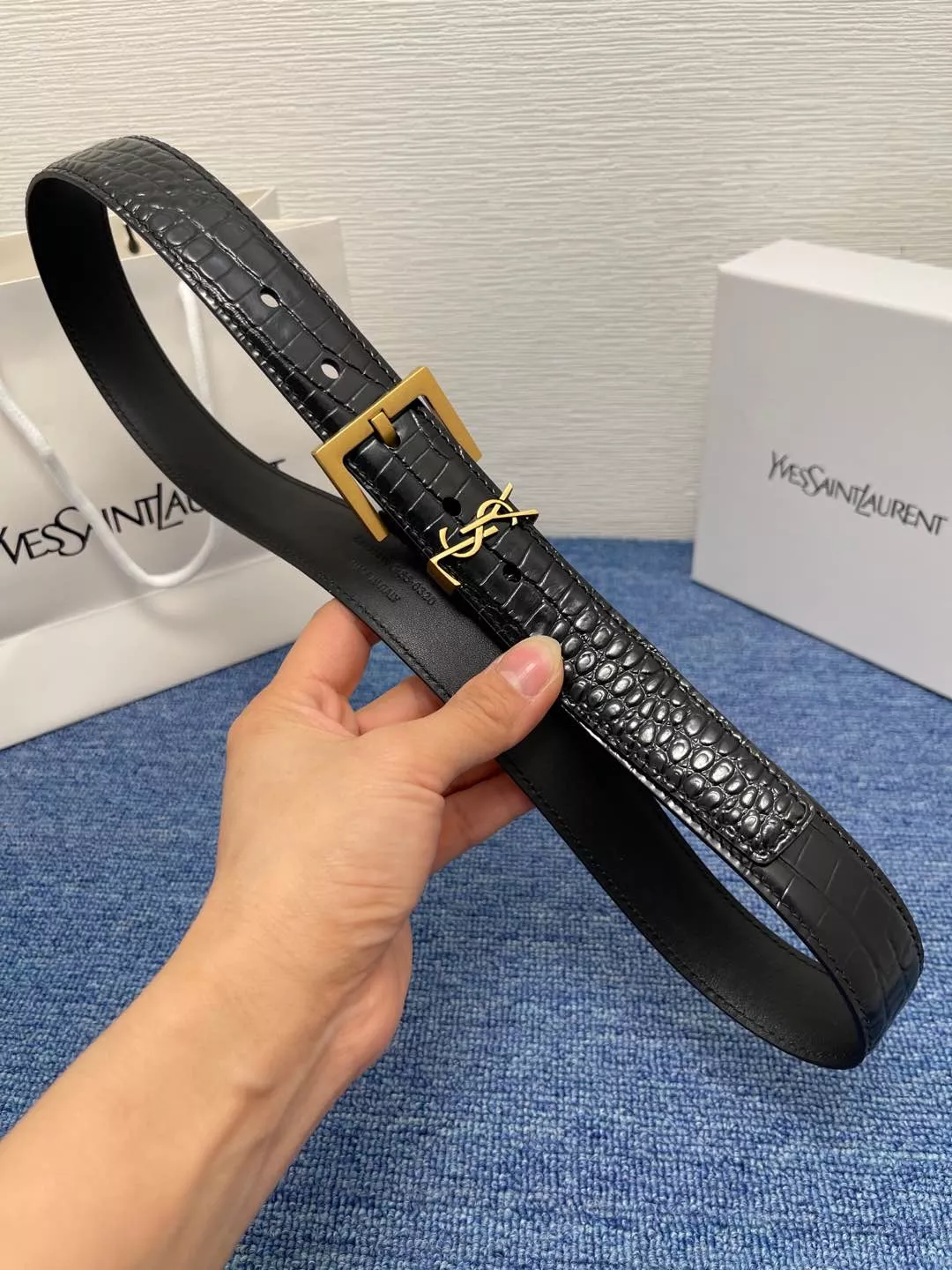 Yves Saint Laurent AAA Quality Belts In 3.0cm For Women Comfortable 6604