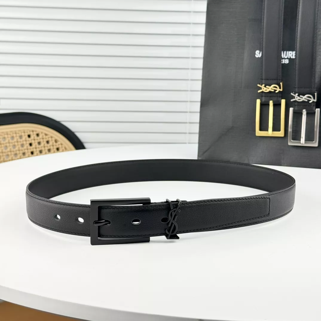 Yves Saint Laurent AAA Quality Belts In 3.0cm For Women Compact 1367