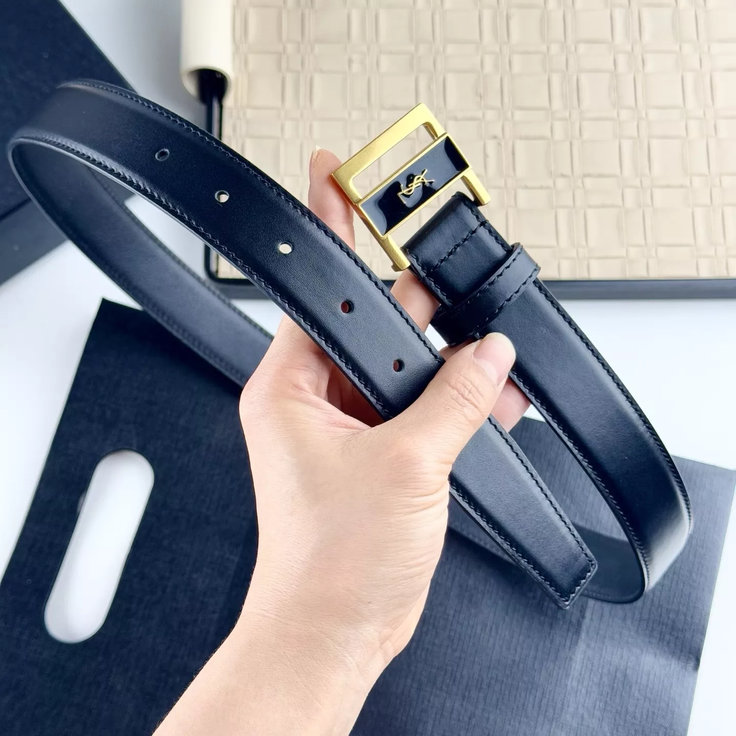 Yves Saint Laurent AAA Quality Belts In 3.0cm For Women EasyMatch 1030